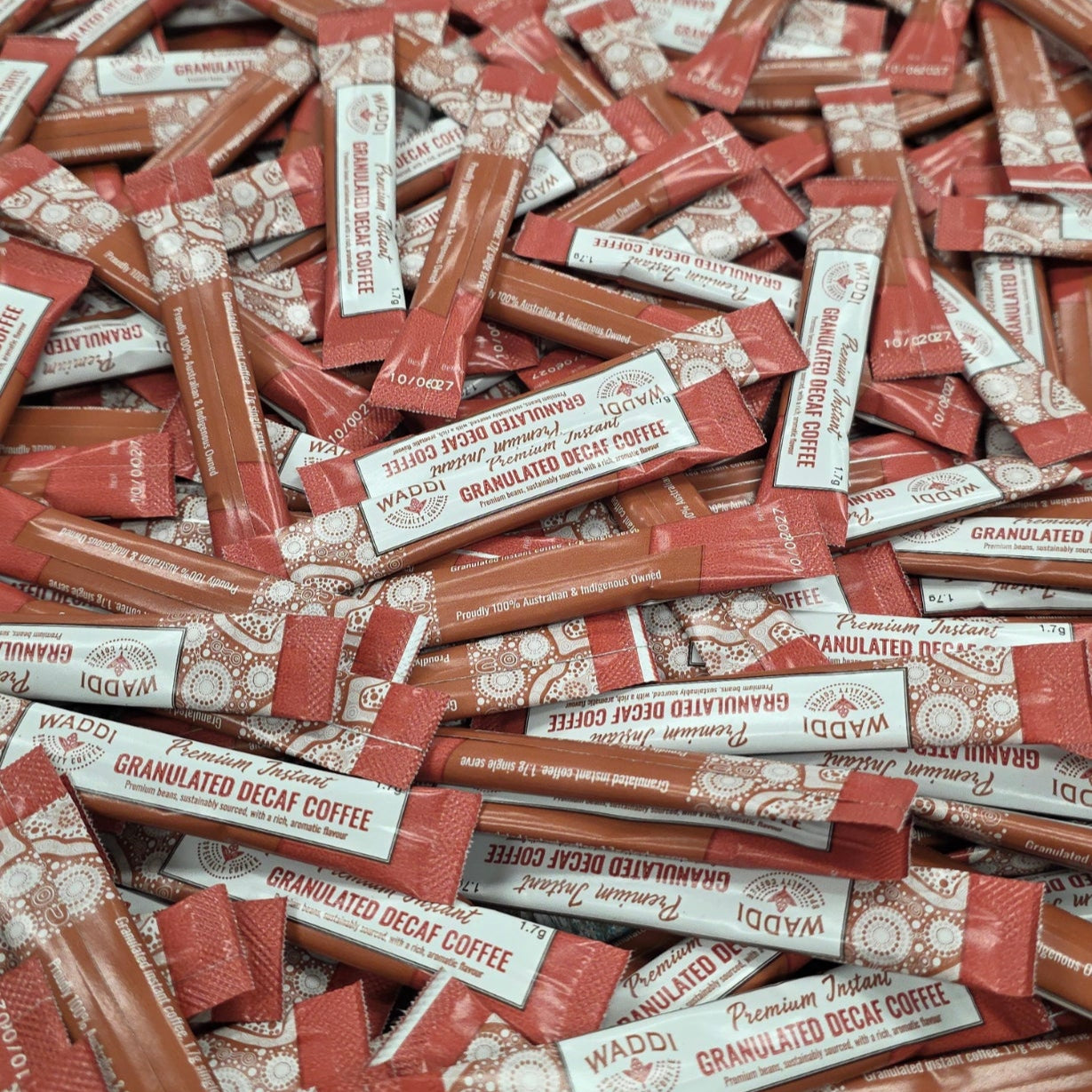 Waddi Speciality Coffee - Granulated Decaf Coffee - 1000 Single Serve 1.7g