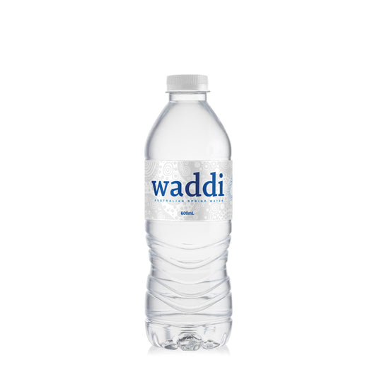 Waddi Natural Spring Water - 600ml - 24pk RPET