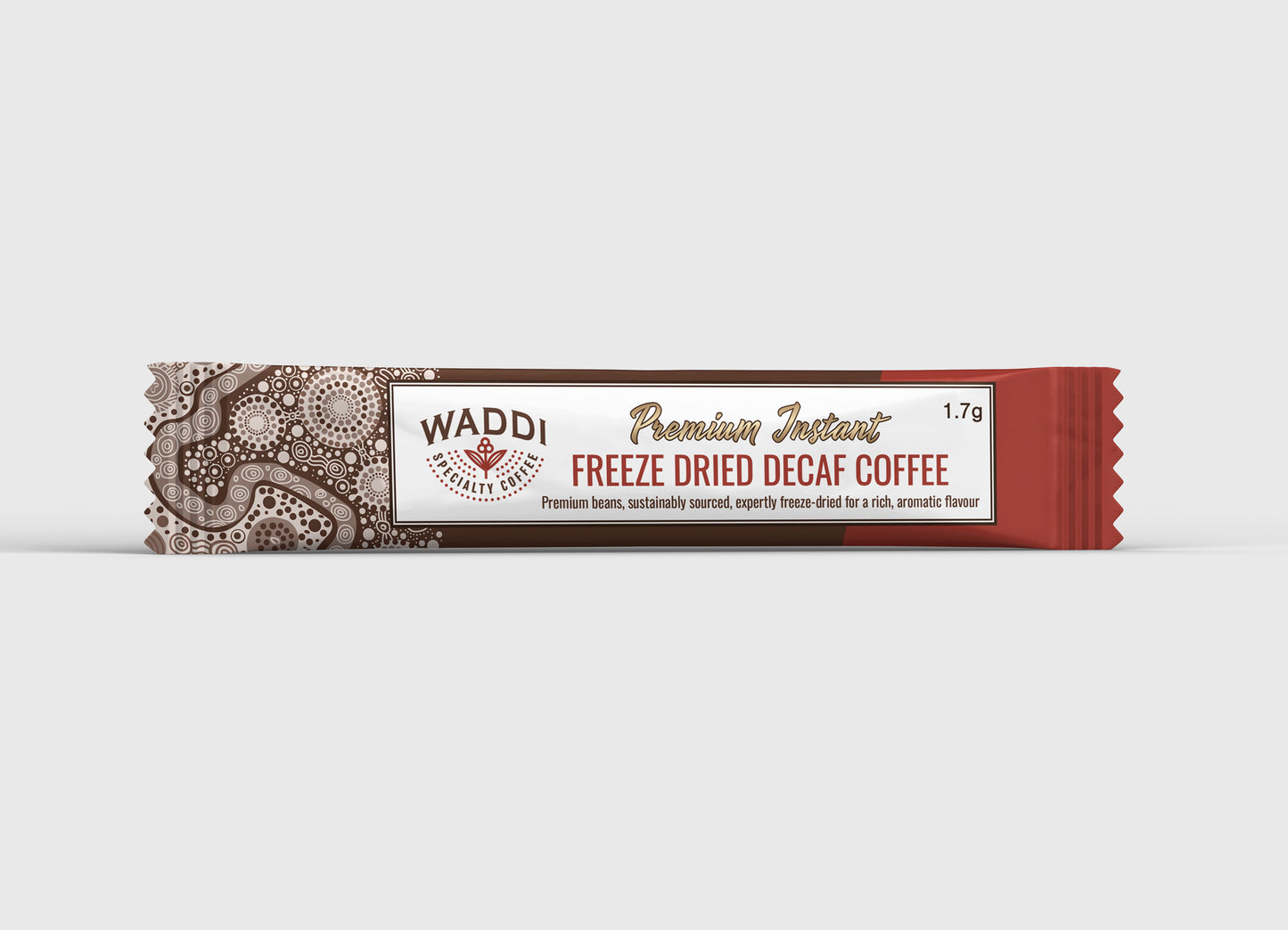 Waddi Speciality Coffee - Granulated Decaf Coffee  - 500 Single Serve 1.7g