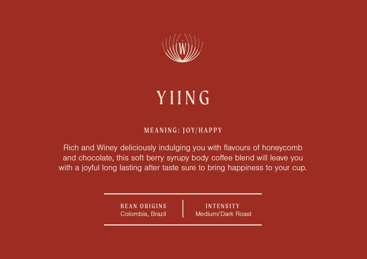 Widyarra Specialty Coffee Beans 1kg – Yiing Blend.