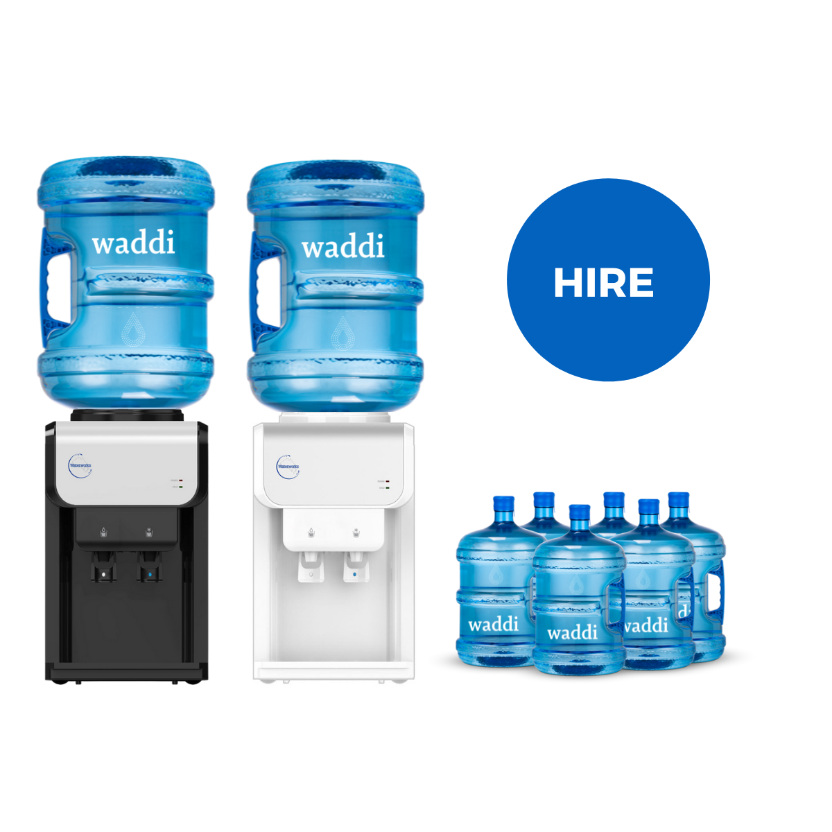 Urbane Water Cooler (BENCH TOP) + 4 FREE 15LTR BOTTLES.