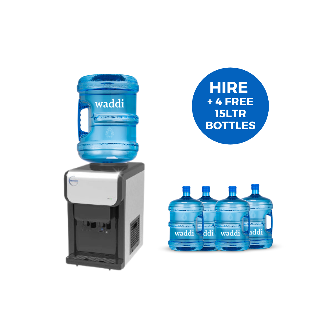 Urbane Water Cooler (BENCH TOP) + 4 FREE 15LTR BOTTLES.